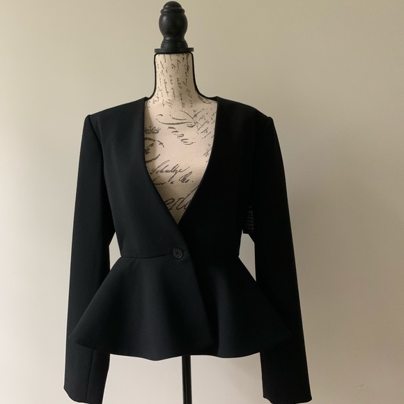 NEW Stella McCartney Mid Weight Peplum Wool Blazer - Picture 2 of 6